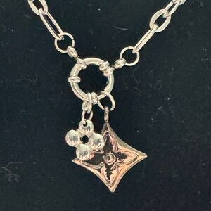 Gun Metal & Silver Stacked Charms